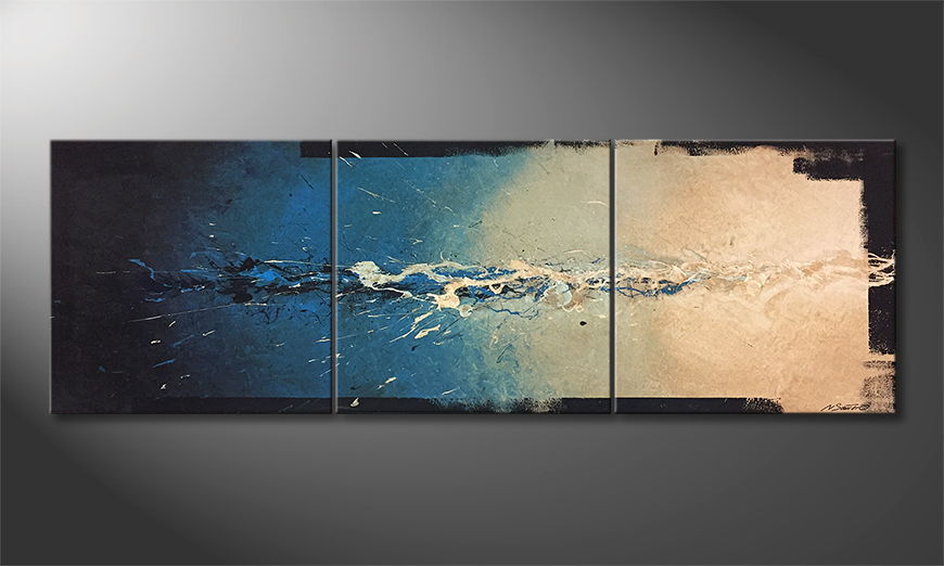 Le tableau mural Ocean Foam 210x70cm