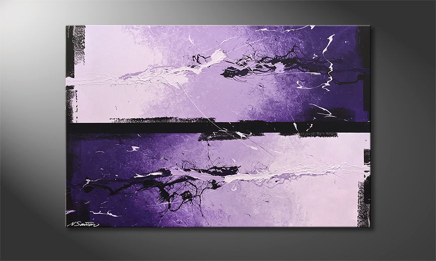 Le tableau mural Purple Moment 120x80cm