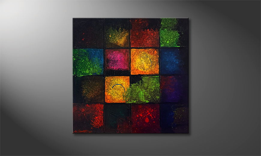 Le tableau mural Stained Glass 70x70cm