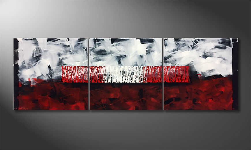 Le tableau mural Take Over 210x70cm