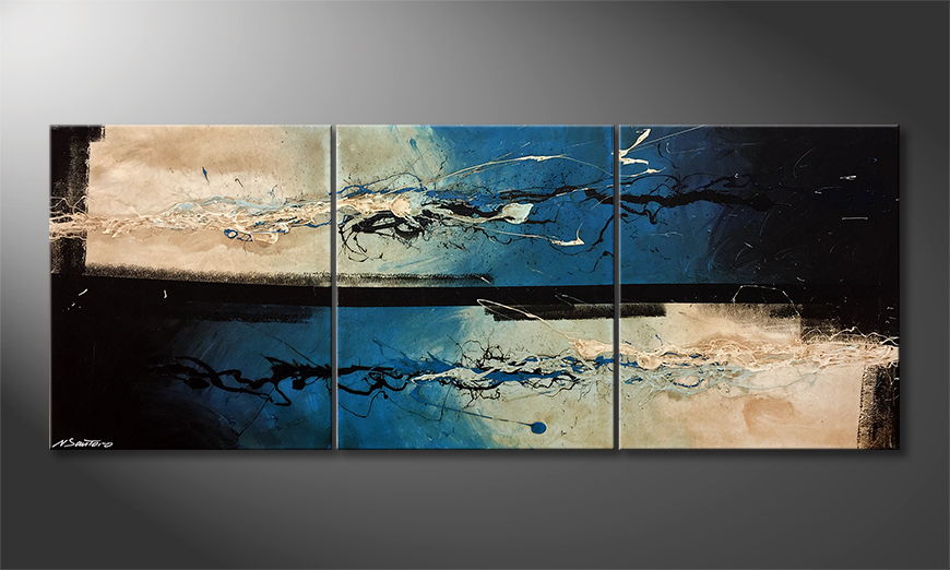 Le tableau mural Water Symphony 180x70cm