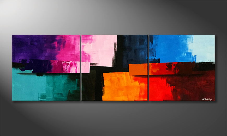 Le tableau mural Wishes 210x70cm