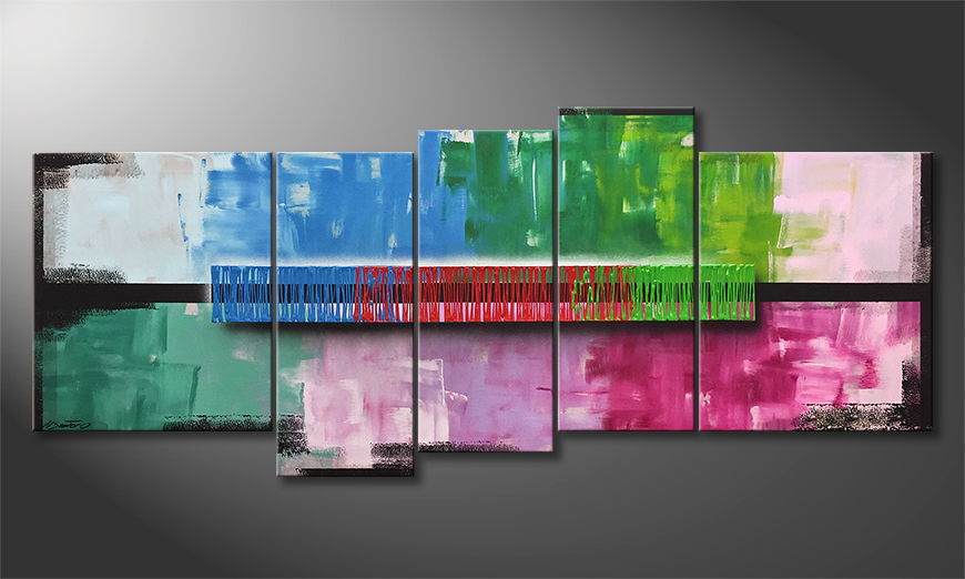Le tableau pour salon Color Rain 190x80cm