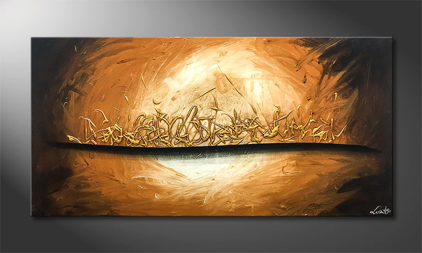 Peinture sur toile Egypt Gold 140x70cm
